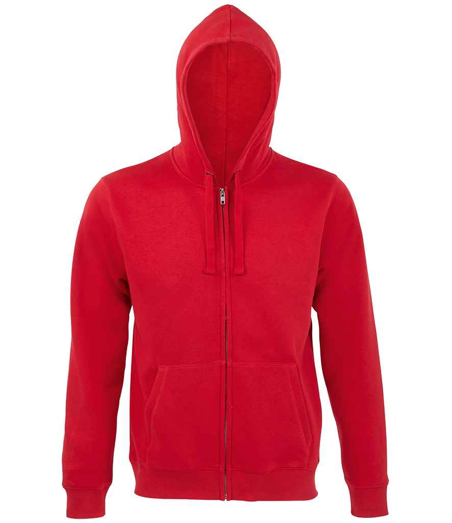 SOLS 03105 Spike Full Zip Hooded Sweatshirt in Red