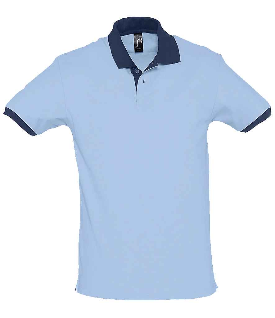 SOLS 11369 SOL'S Prince Contrast Cotton Piqué Polo Shirt