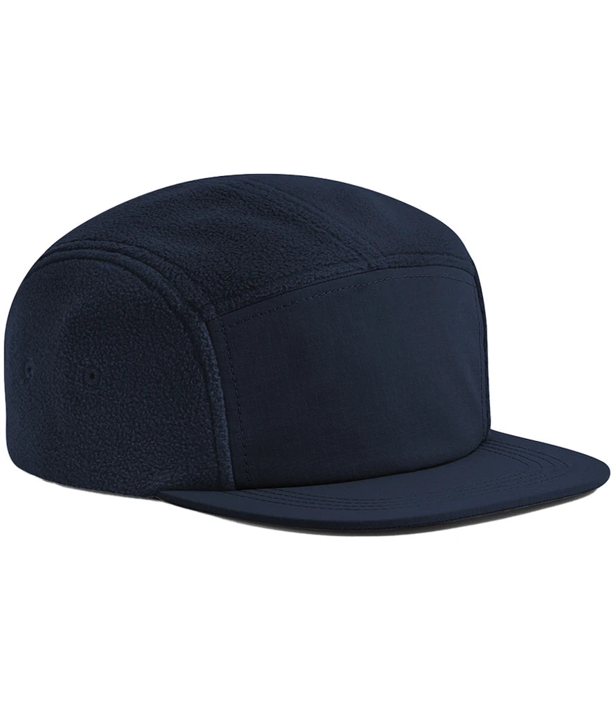 Beechfield BB220R Recycled Fleece Outdoor Camper Cap in Navy