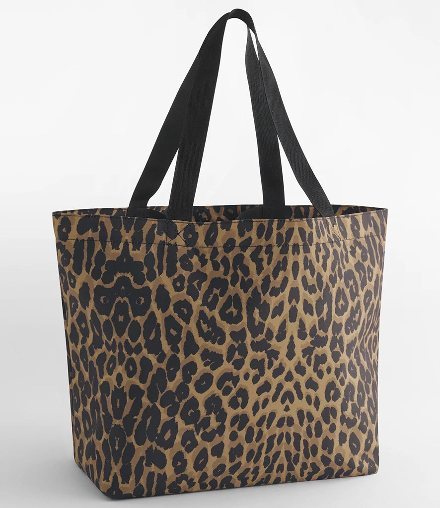 BagBase BG194 Leopard Print Carryall Tote Bag
