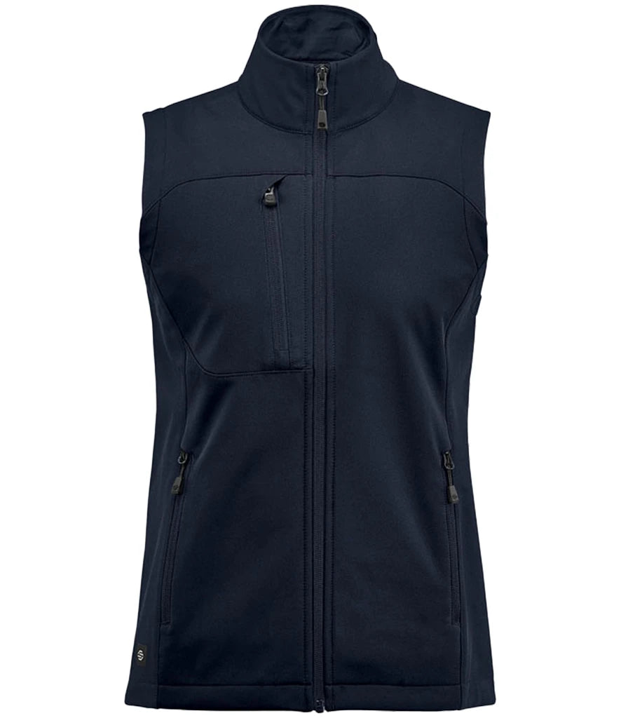 Stormtech BHV3W Stormtech Ladies Cascades Soft Shell Bodywarmer in Navy/Navy