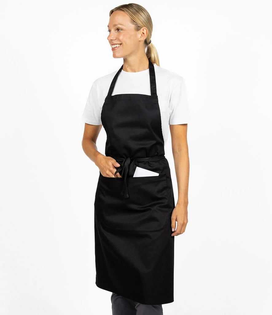 Dennys DE116 Low Cost Apron with Pocket in Black
