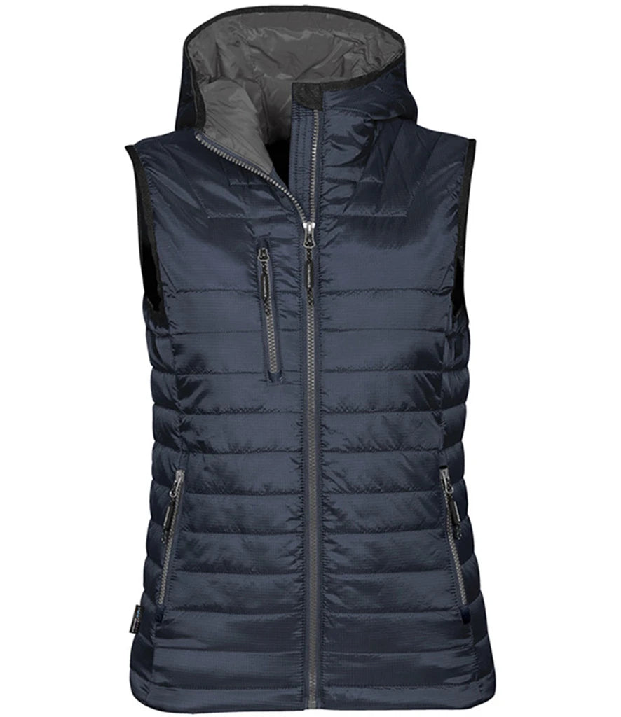 Stormtech PFV2W Stormtech Ladies Gravity Bodywarmer in Navy/Charcoal