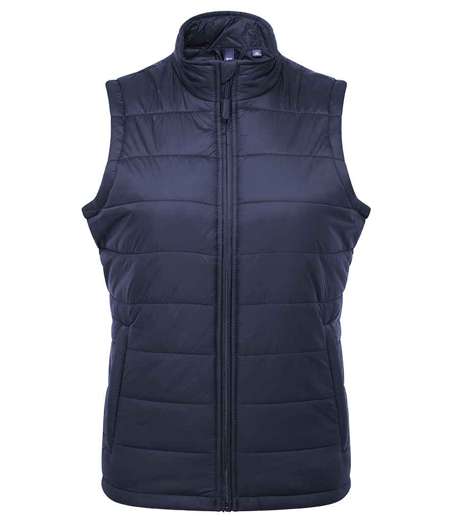Premier PR815 Ladies Recyclight Padded Gilet in Navy