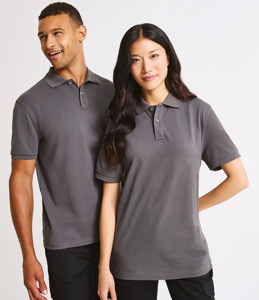 Premier PR995 Essential Unisex Polo Shirt in Dark Grey