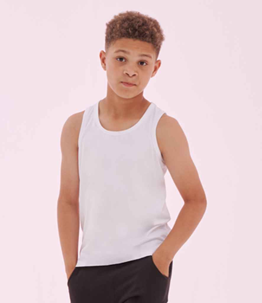 SF Clothing SM123 Kids Feel Good Stretch Vest in White