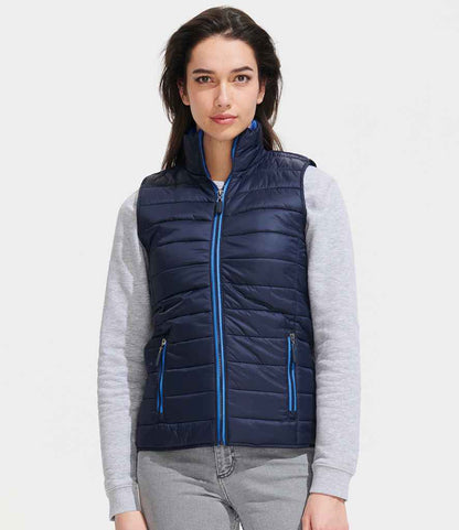 SOLS 01437 SOL'S Ladies Wave Bodywarmer in Navy