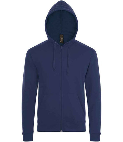 SOLS 01714 Stone Zip Hooded Sweatshirt in French Navy