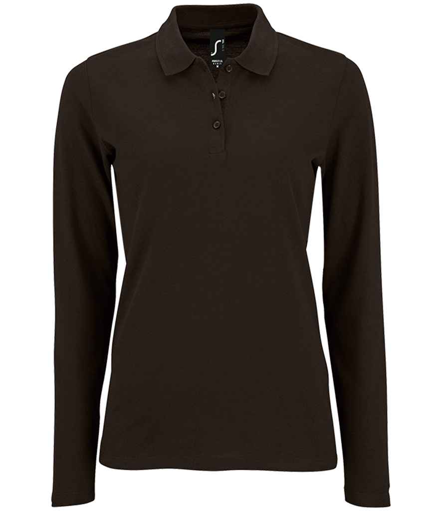 SOLS 02083 SOL'S Ladies Perfect Long Sleeve Piqué Polo Shirt