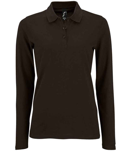 SOLS 02083 SOL'S Ladies Perfect Long Sleeve Piqué Polo Shirt
