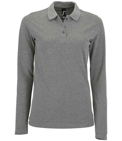SOLS 02083 SOL'S Ladies Perfect Long Sleeve Piqué Polo Shirt