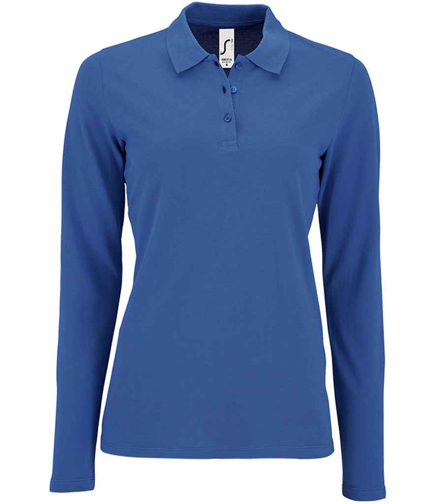 SOLS 02083 SOL'S Ladies Perfect Long Sleeve Piqué Polo Shirt