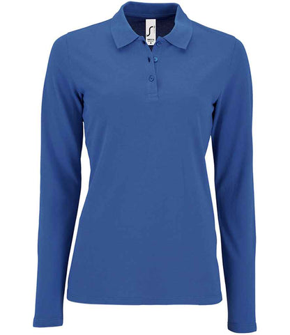 SOLS 02083 SOL'S Ladies Perfect Long Sleeve Piqué Polo Shirt