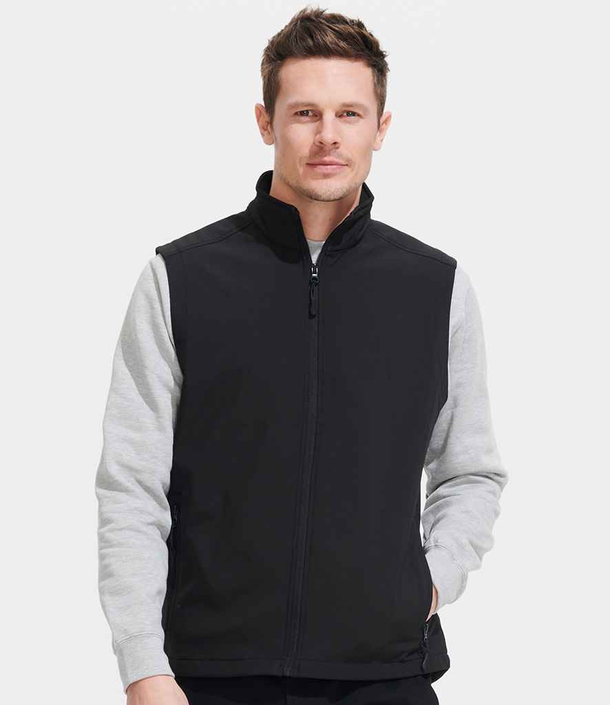 SOLS 02887 SOL'S Race Soft Shell Bodywarmer in Black