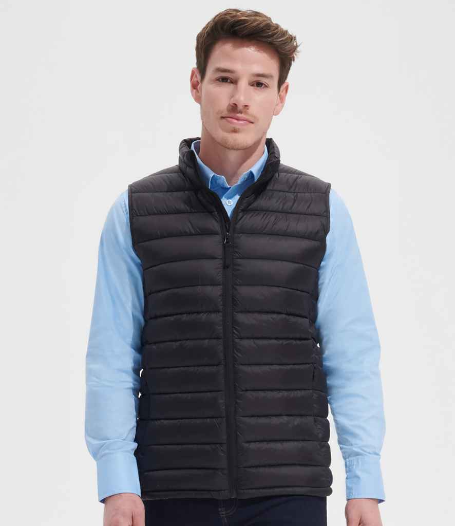 SOLS 02889 SOL'S Wilson Lightweight Padded Bodywarmer in Black