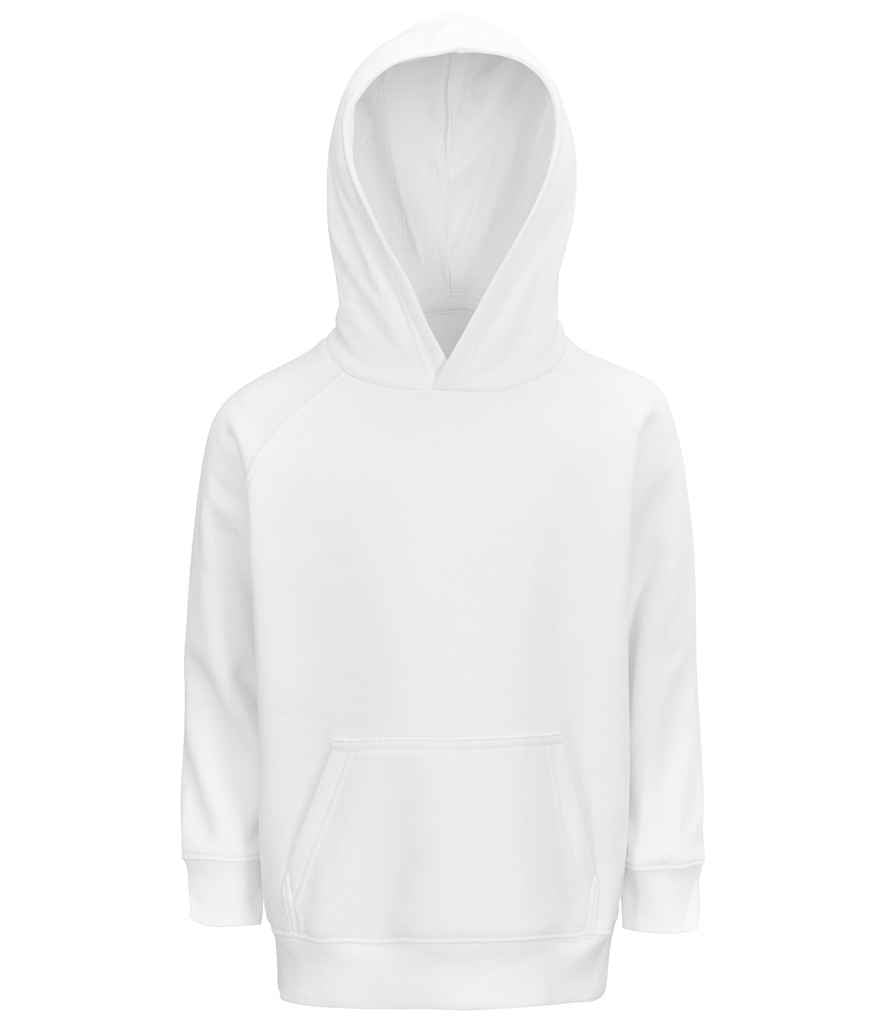 SOLS 03576 Kids Stellar Organic Hoodie in White