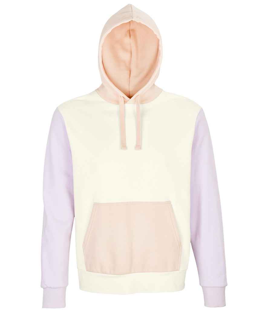 SOLS 03818 Collins Organic Contrast Hoodie in Off White