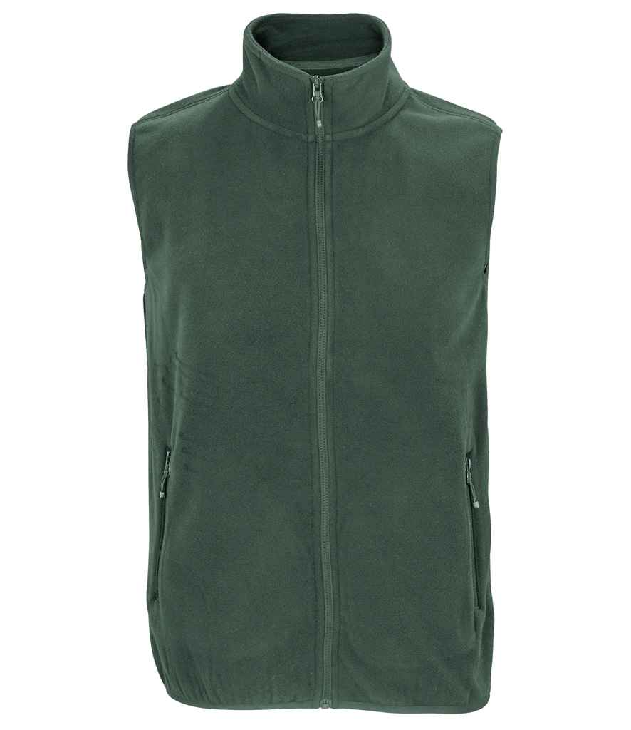 SOLS 03822 SOL'S Unisex Factor Recycled Micro Fleece Bodywarmer in Forest Green