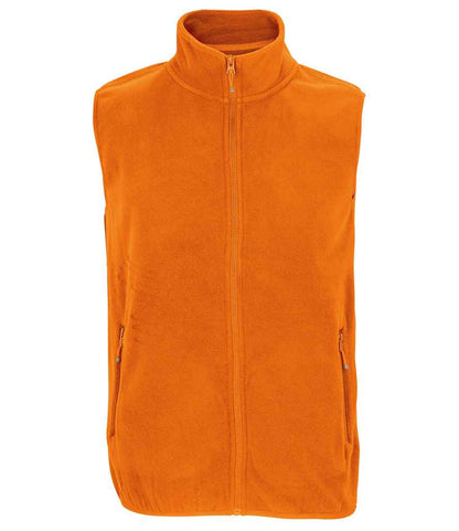 SOLS 03822 SOL'S Unisex Factor Recycled Micro Fleece Bodywarmer in Orange