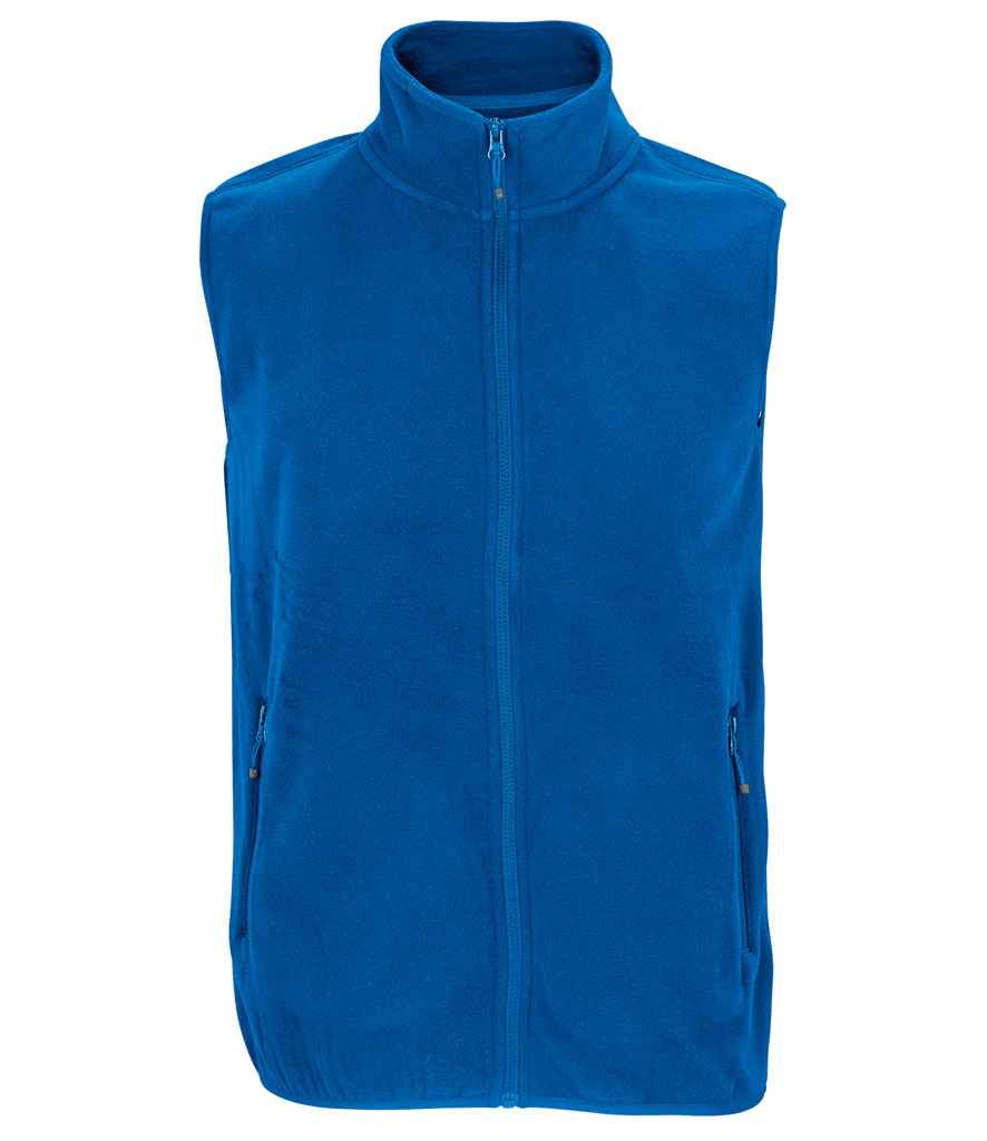 SOLS 03822 SOL'S Unisex Factor Recycled Micro Fleece Bodywarmer in Royal Blue