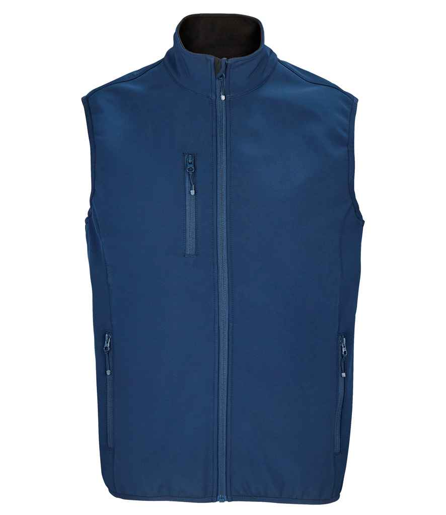 SOLS 03825 SOL'S Falcon Recycled Soft Shell Bodywarmer in Abyss Blue