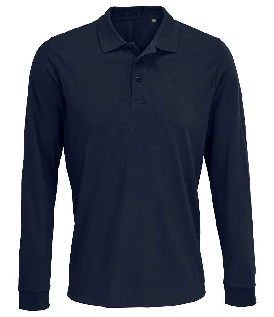 SOLS 03983 SOL'S Unisex Prime Long Sleeve Piqué Polo Shirt