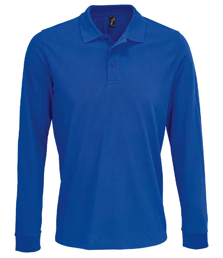 SOLS 03983 SOL'S Unisex Prime Long Sleeve Piqué Polo Shirt
