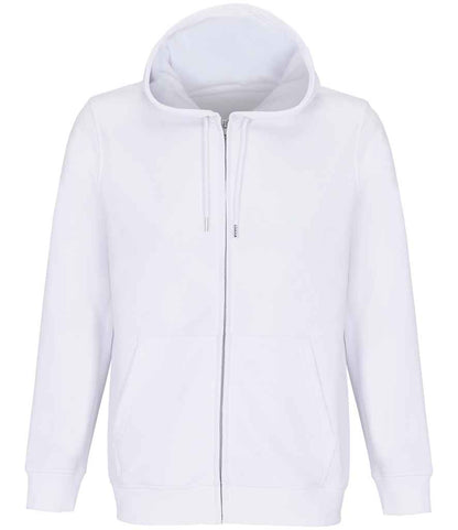 SOLS 04237 Calipso Full Zip Hoodie in White