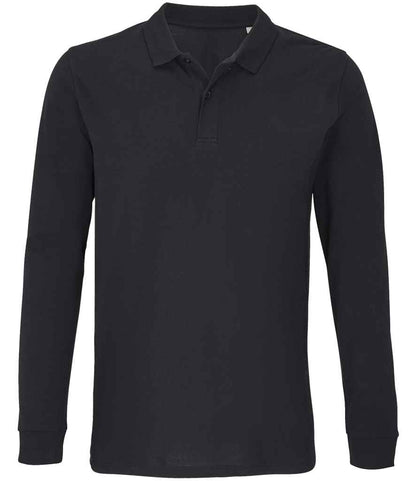 SOLS 04241 SOL'S Unisex Planet Long Sleeve Piqué Polo Shirt