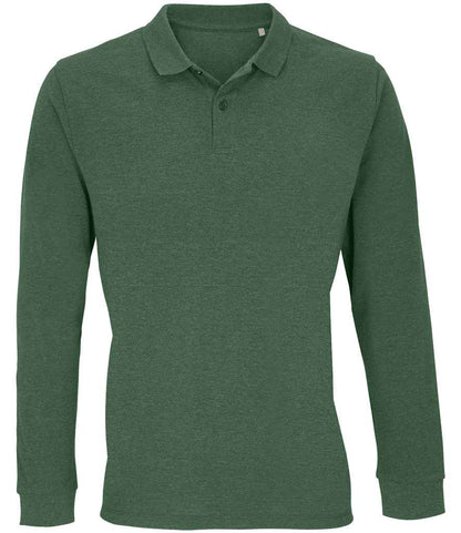 SOLS 04241 SOL'S Unisex Planet Long Sleeve Piqué Polo Shirt