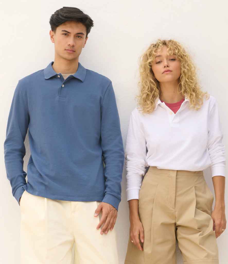 SOLS 04441 SOL'S Unisex Pacific Long Sleeve Piqué Polo Shirt