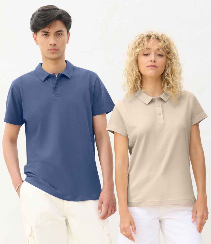 SOLS 04502 SOL'S Unisex Pulse Twin Piqué Polo Shirt