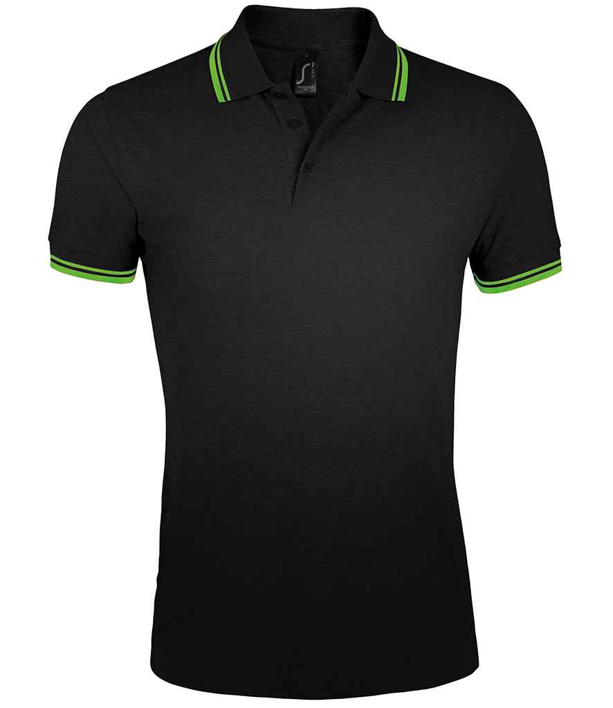 SOLS 10577 SOL'S Pasadena Tipped Cotton Piqué Polo Shirt