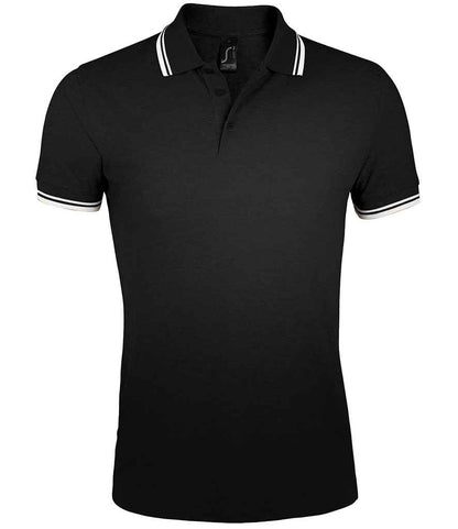 SOLS 10577 SOL'S Pasadena Tipped Cotton Piqué Polo Shirt