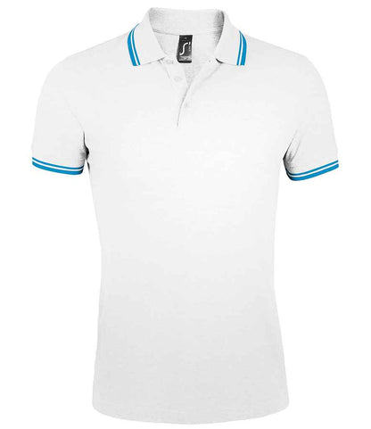 SOLS 10577 SOL'S Pasadena Tipped Cotton Piqué Polo Shirt