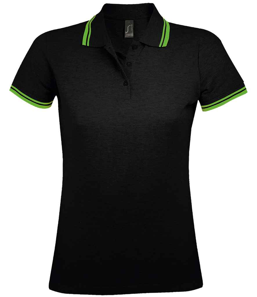 SOLS 10578 SOL'S Ladies Pasadena Tipped Cotton Piqué Polo Shirt
