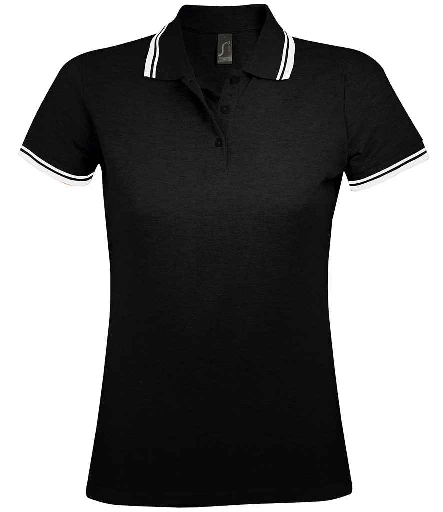 SOLS 10578 SOL'S Ladies Pasadena Tipped Cotton Piqué Polo Shirt