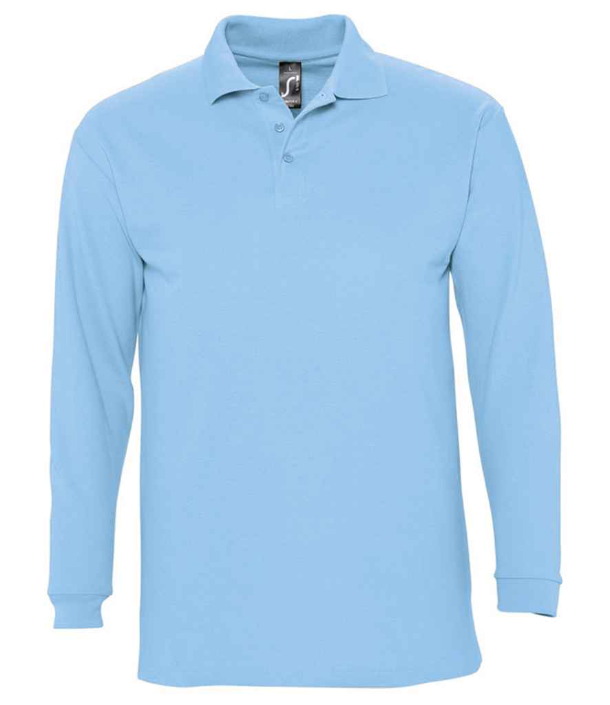 SOLS 11353 SOL'S Winter II Long Sleeve Cotton Piqué Polo Shirt
