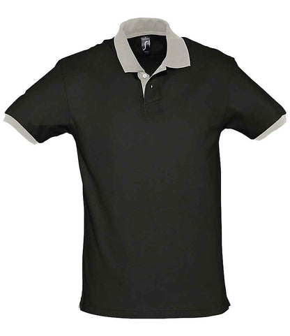 SOLS 11369 SOL'S Prince Contrast Cotton Piqué Polo Shirt