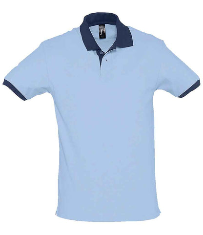 SOLS 11369 SOL'S Prince Contrast Cotton Piqué Polo Shirt