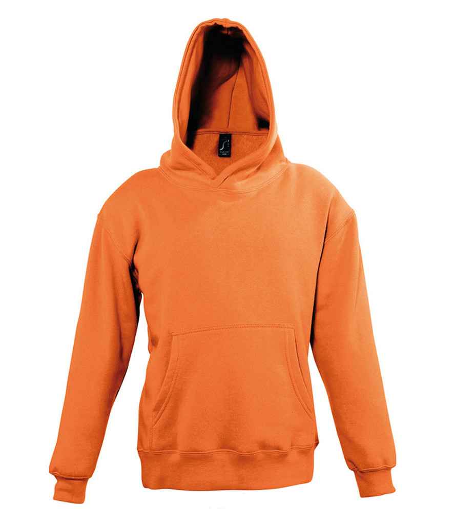 SOLS 13255 Kids Slam Hooded Sweatshirt in Orange