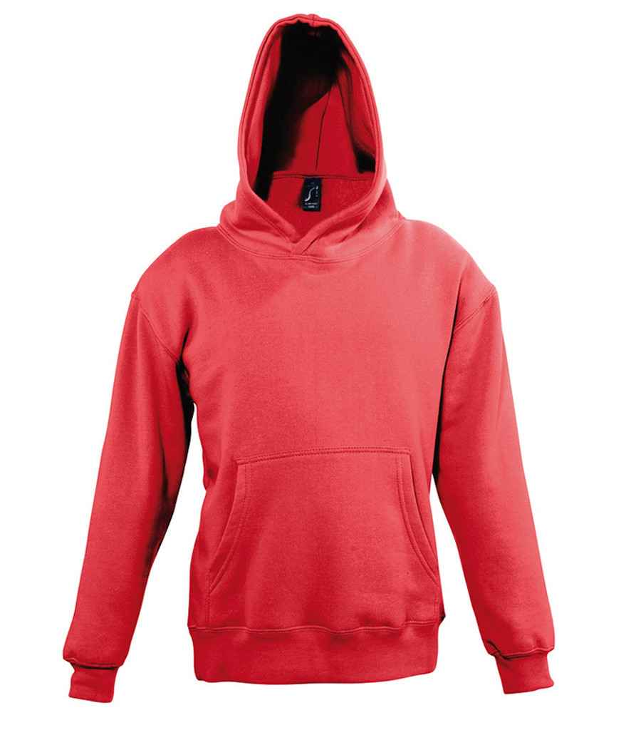 SOLS 13255 Kids Slam Hooded Sweatshirt in Red