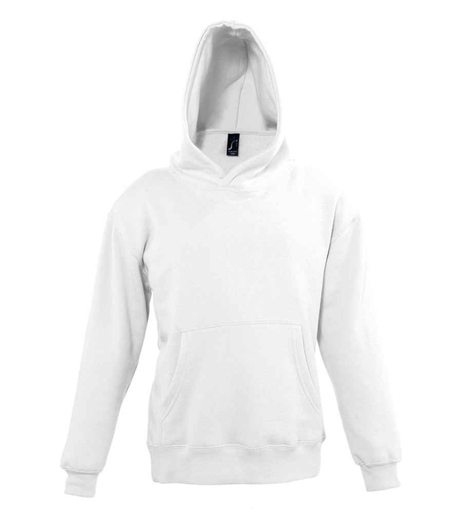 SOLS 13255 Kids Slam Hooded Sweatshirt in White