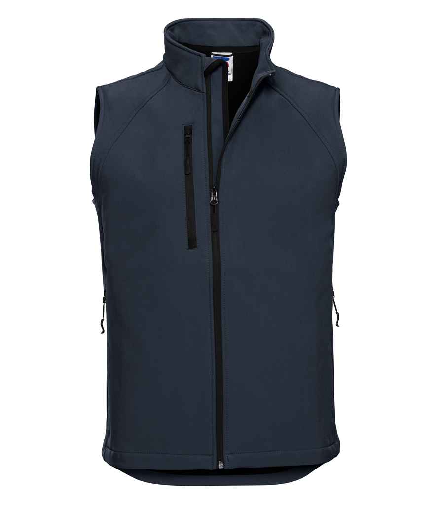 Russell Athletic 141M Russell Athletic Soft Shell Gilet in French Navy