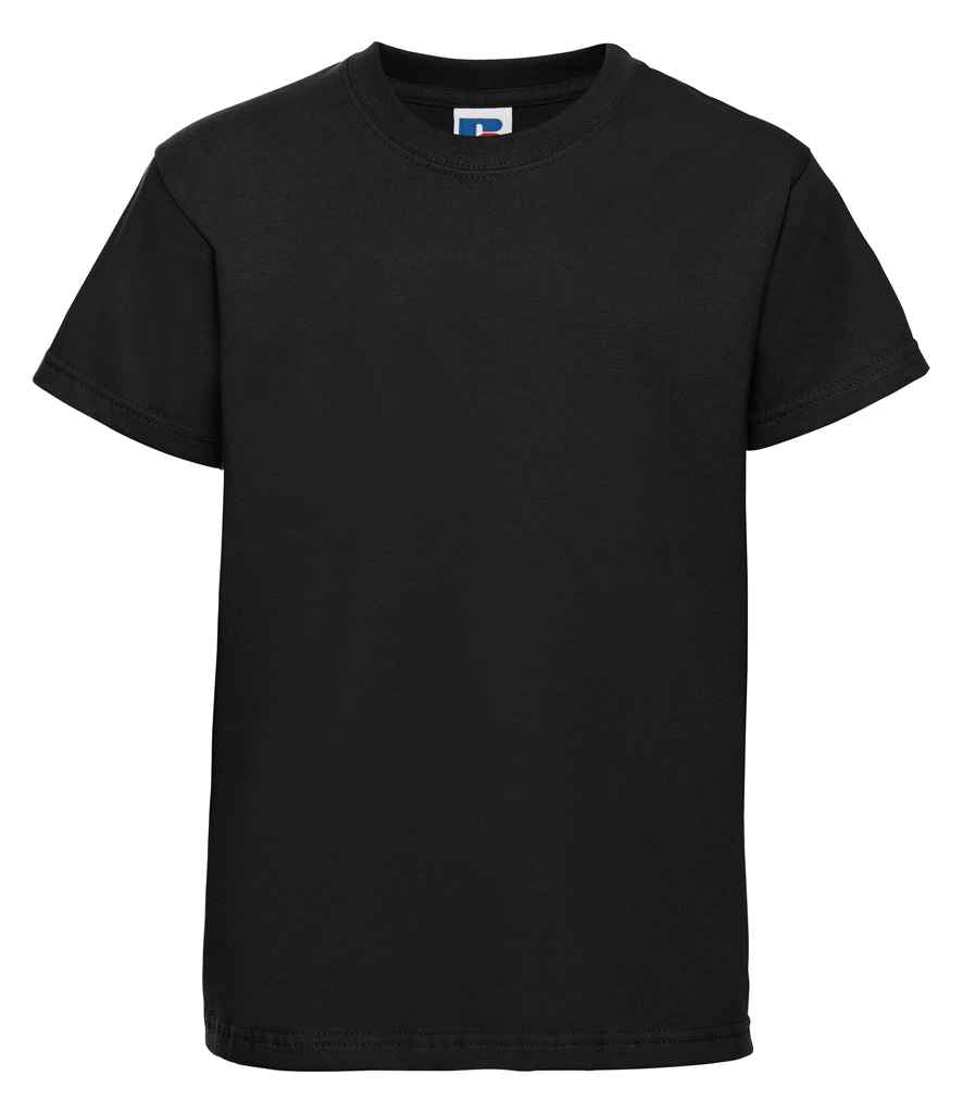 Russell Athletic 180B Kids Classic Ringspun T-Shirt in Black