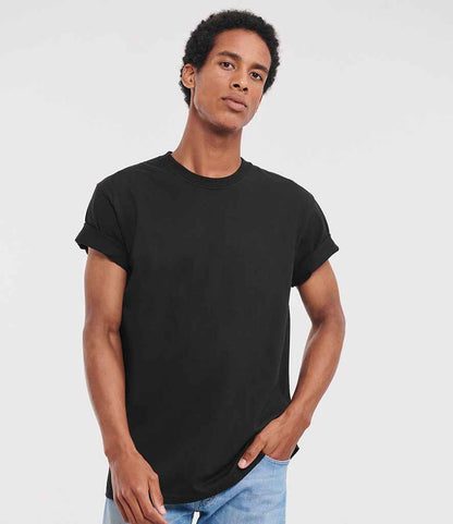 Russell Athletic 215M Authentic Heavyweight T-Shirt in Black