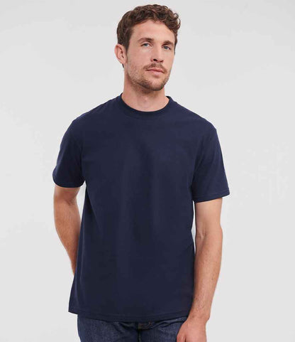 Russell Athletic 215M Authentic Heavyweight T-Shirt in French Navy