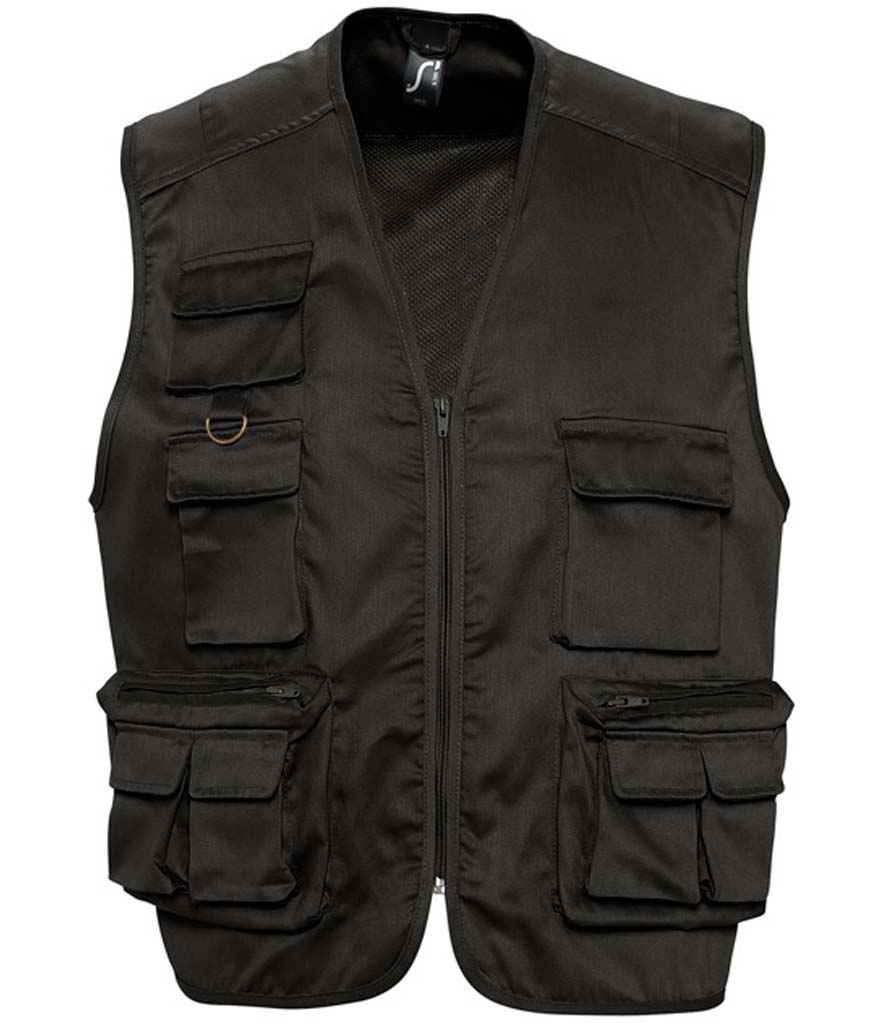 SOLS 43630 SOL'S Wild Waistcoat in Black