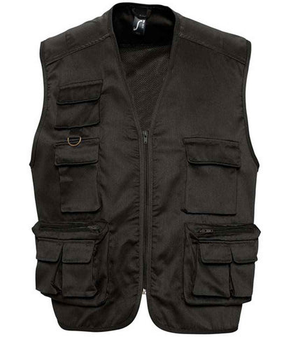 SOLS 43630 SOL'S Wild Waistcoat in Black