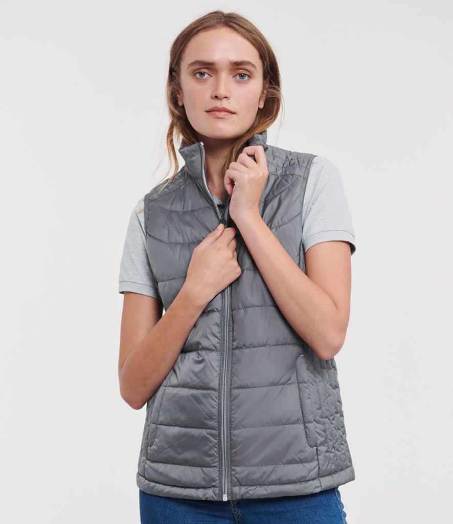 Russell Athletic 441F Russell Athletic Ladies Nano Padded Bodywarmer in Iron